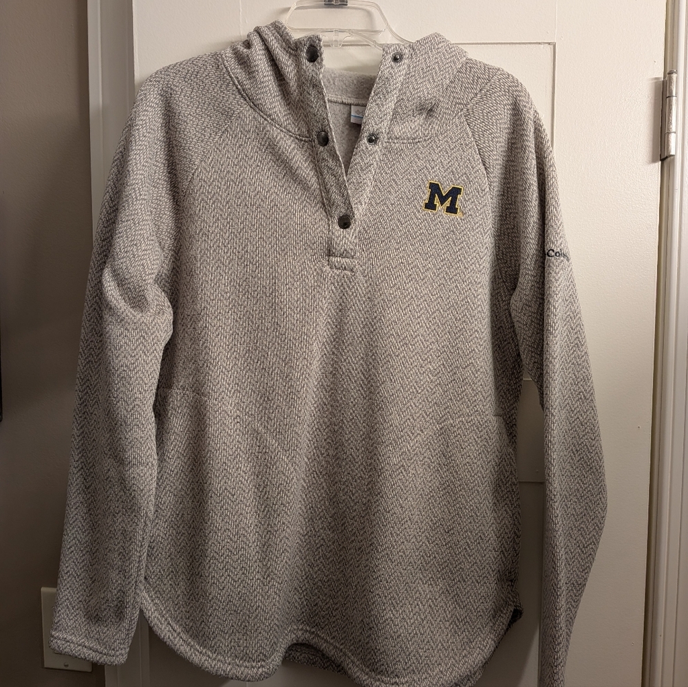 Columbia Women's University of Michigan Sweatshirt/Jacket with Hood
